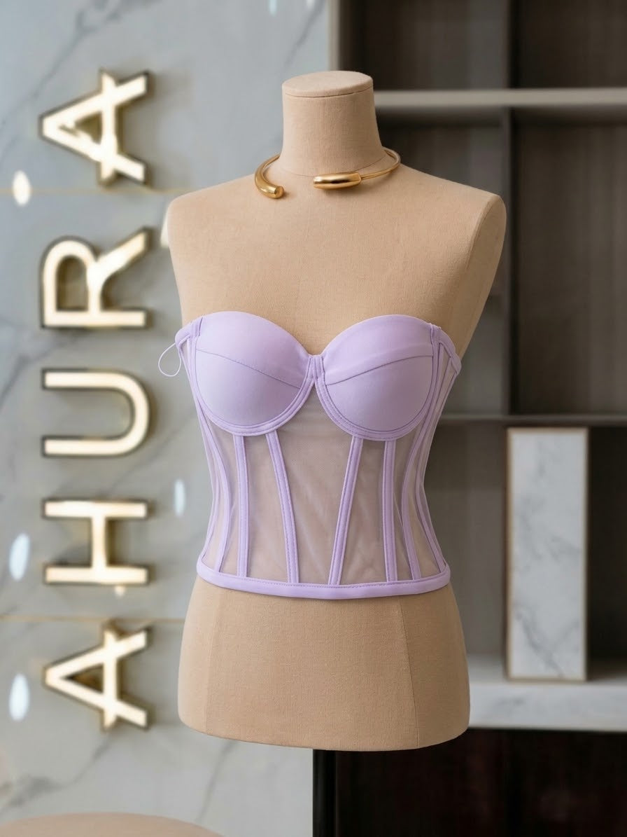 Corset Modelator Cupe Apropiate - Lila