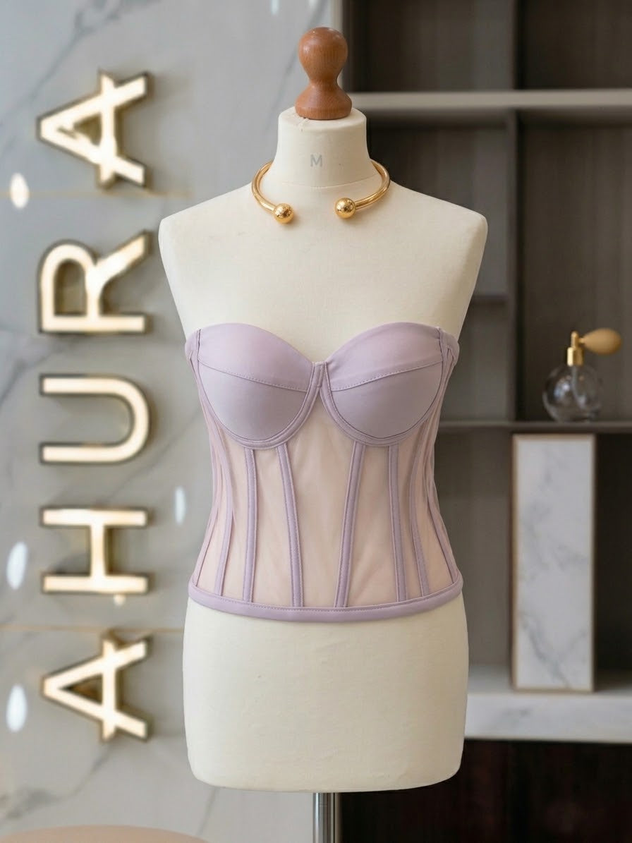 Corset Modelator Cupe Apropiate - Roz Prafuit