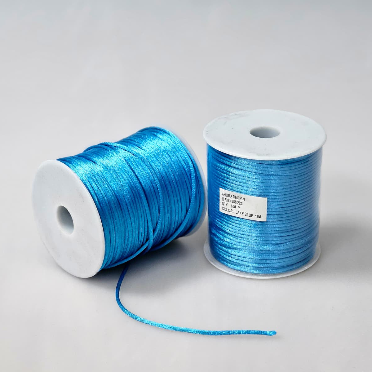 Snur Satinat Albastru