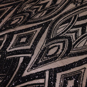 Broderie de lux B76 Negru la metru