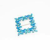 Cataramă pătrată cu cristale 6x6 cm - Ahura