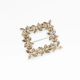 Cataramă pătrată cu cristale 6x6 cm - Ahura