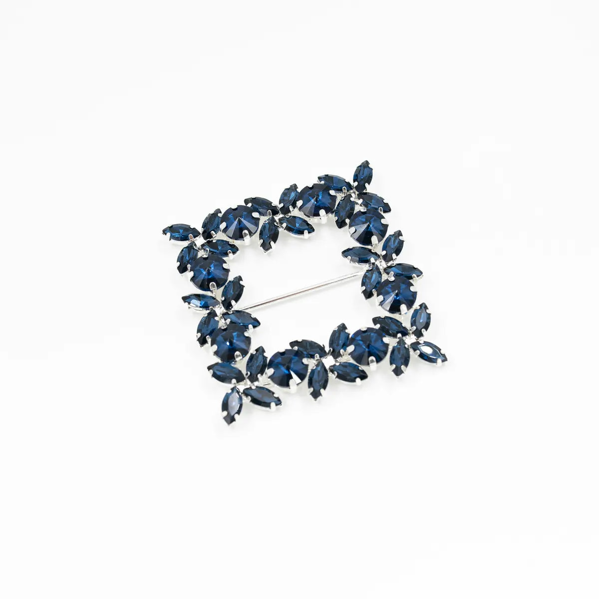 Cataramă pătrată cu cristale 6x6 cm - Ahura