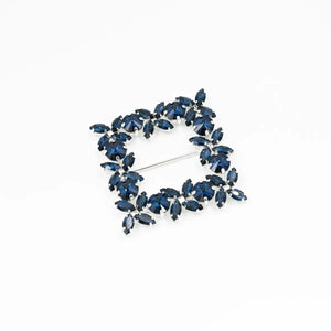 Cataramă pătrată cu cristale 6x6 cm - Ahura