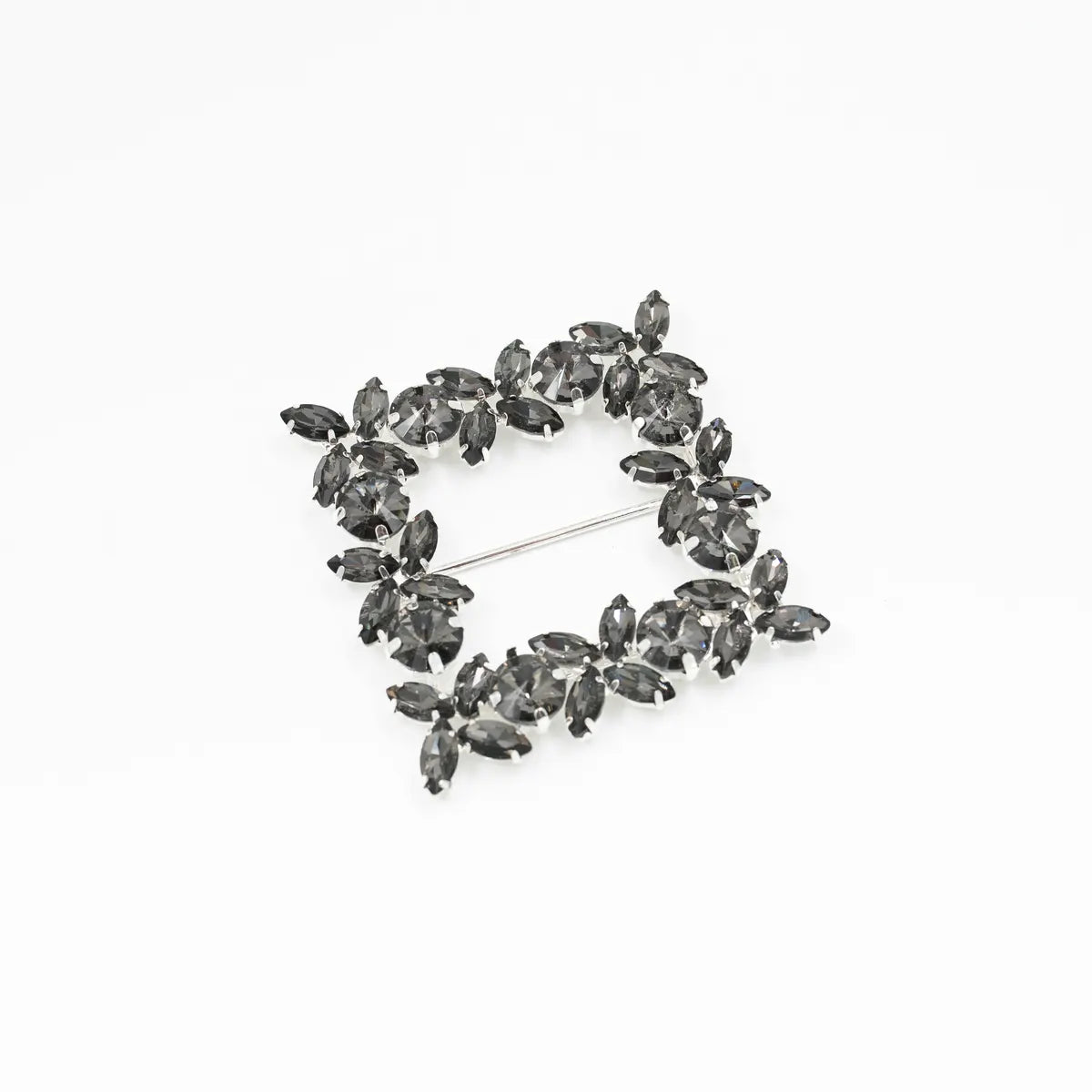 Cataramă pătrată cu cristale 6x6 cm - Ahura