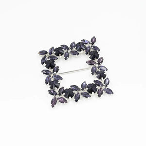 Cataramă pătrată cu cristale 6x6 cm - Ahura