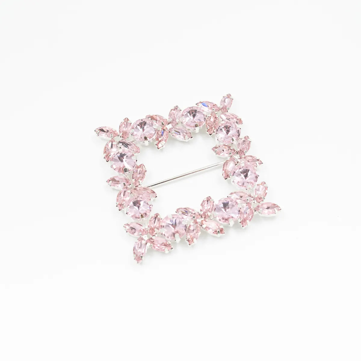 Cataramă pătrată cu cristale 6x6 cm - Ahura