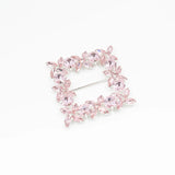 Cataramă pătrată cu cristale 6x6 cm - Ahura