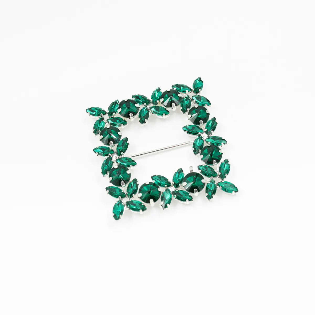 Cataramă pătrată cu cristale 6x6 cm - Ahura