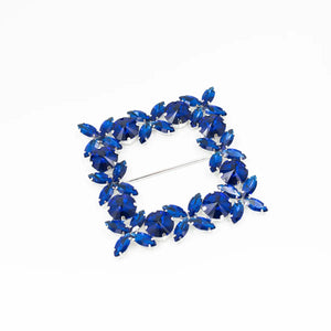 Cataramă pătrată cu cristale 9x9 cm - Ahura