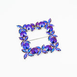 Cataramă pătrată cu cristale 9x9 cm - Ahura