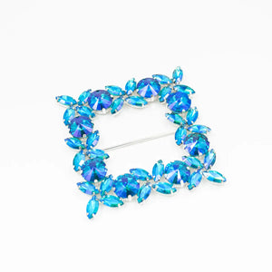 Cataramă pătrată cu cristale 9x9 cm - Ahura