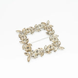 Cataramă pătrată cu cristale 9x9 cm - Ahura