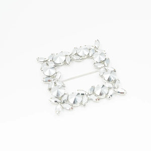 Cataramă pătrată cu cristale 9x9 cm - Ahura