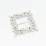 Cataramă pătrată cu cristale 9x9 cm - Ahura