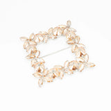 Cataramă pătrată cu cristale 9x9 cm - Ahura