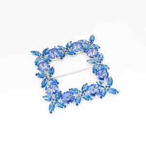 Cataramă pătrată cu cristale 9x9 cm - Ahura