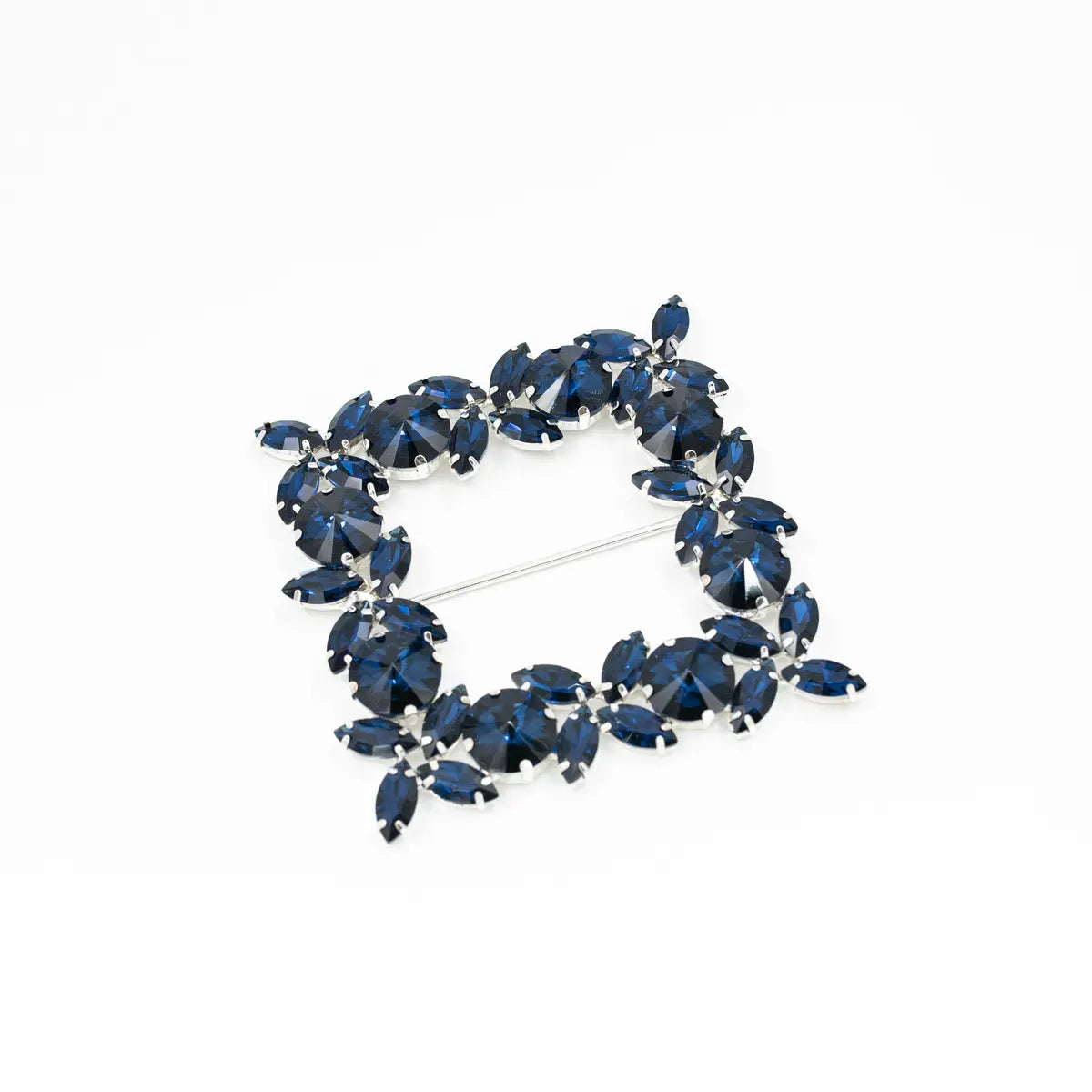 Cataramă pătrată cu cristale 9x9 cm - Ahura