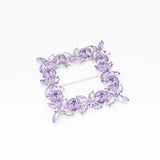 Cataramă pătrată cu cristale 9x9 cm - Ahura