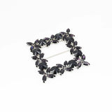 Cataramă pătrată cu cristale 9x9 cm - Ahura