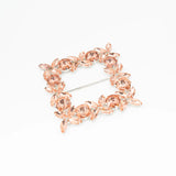 Cataramă pătrată cu cristale 9x9 cm - Ahura