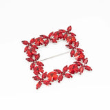 Cataramă pătrată cu cristale 9x9 cm - Ahura