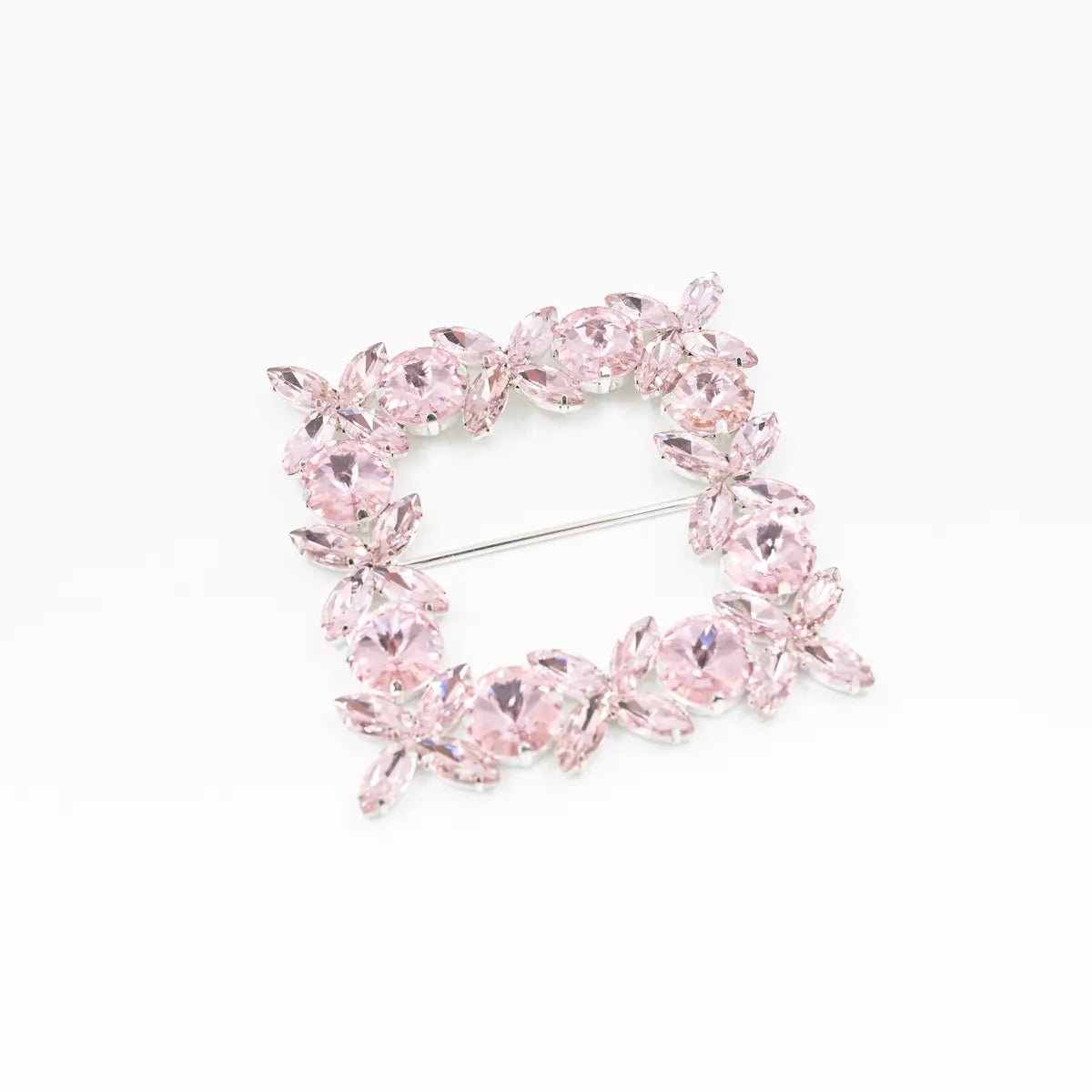 Cataramă pătrată cu cristale 9x9 cm - Ahura