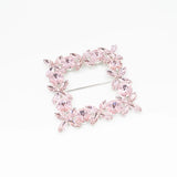 Cataramă pătrată cu cristale 9x9 cm - Ahura