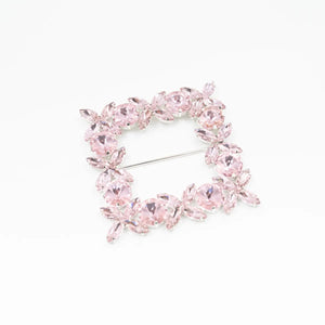 Cataramă pătrată cu cristale 9x9 cm - Ahura