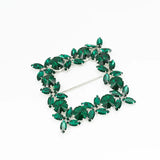 Cataramă pătrată cu cristale 9x9 cm - Ahura