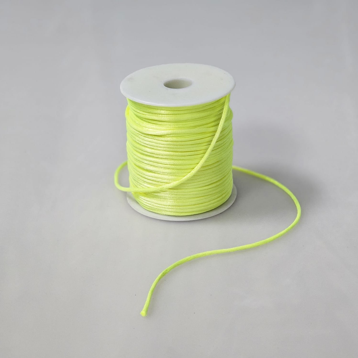 Snur Satinat Galben Neon