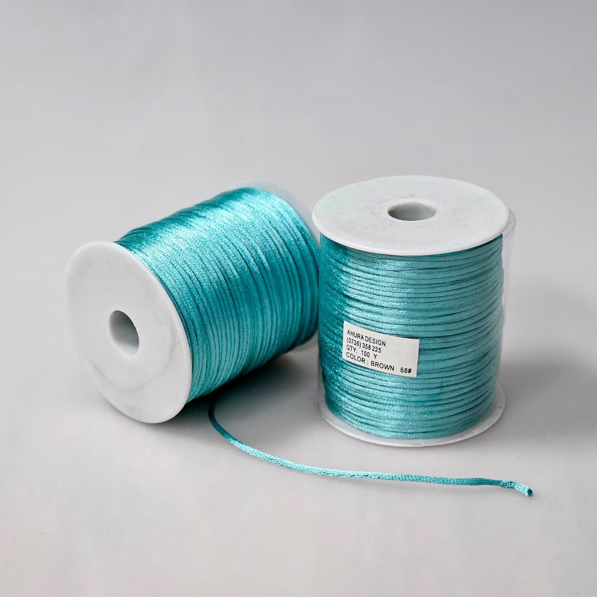 Snur Satinat Turcoaz