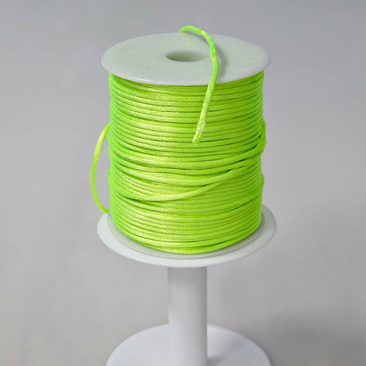 Snur Satinat Verde Neon